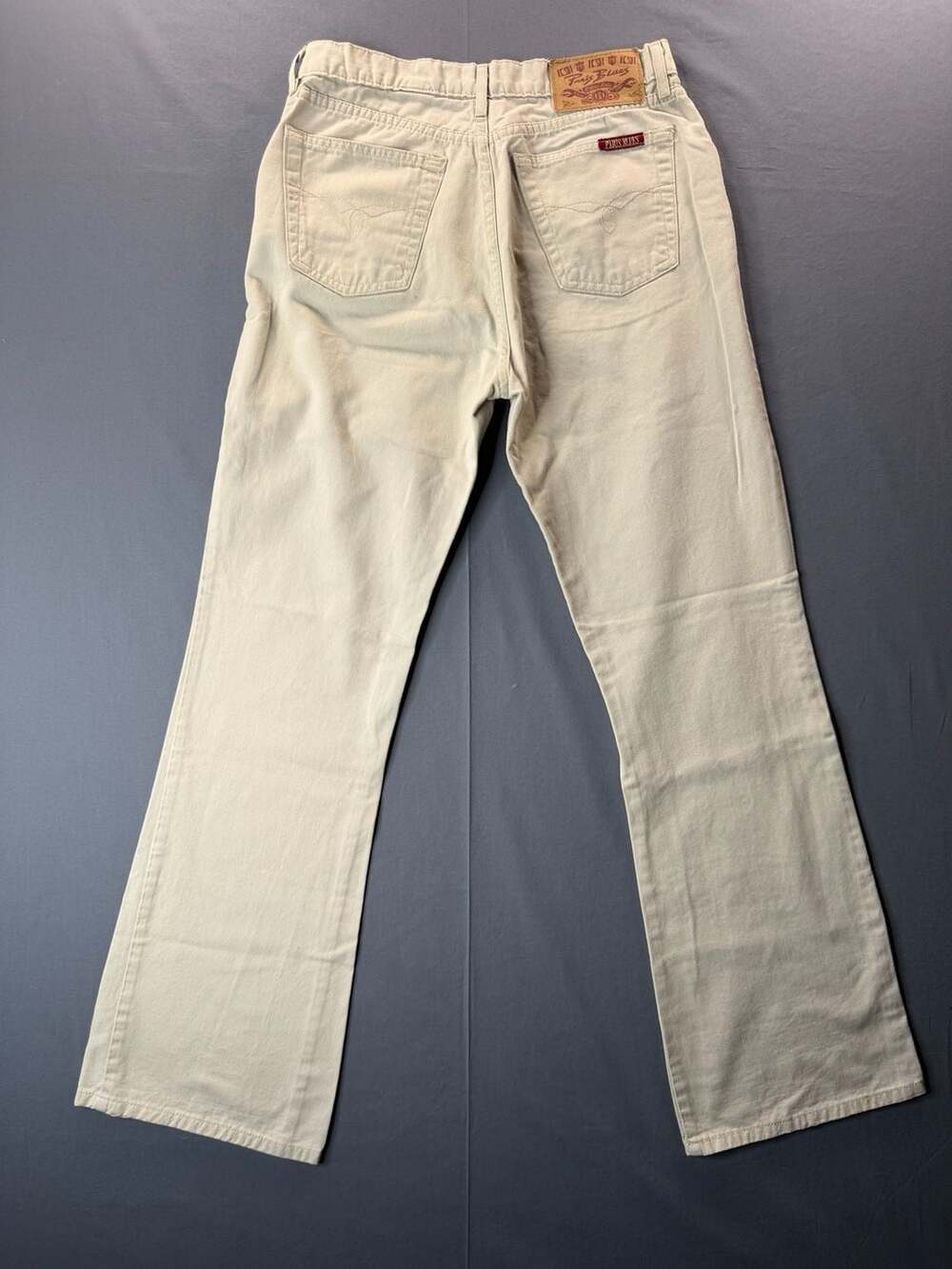 Paris Blues Originals Vintage Y2K Beige Flare Jeans Size 7